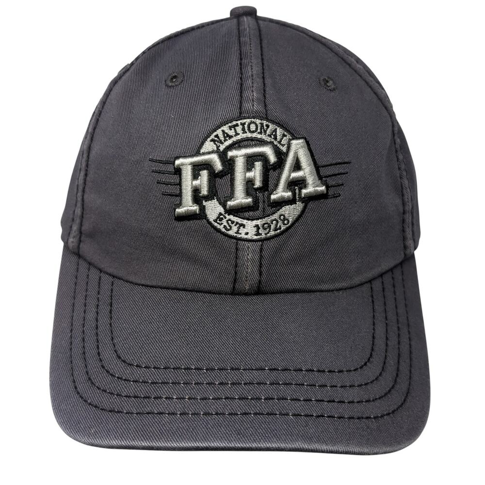 National FFA Est. 1928 Baseball Cap Gray One Size Adjustable Embroidered